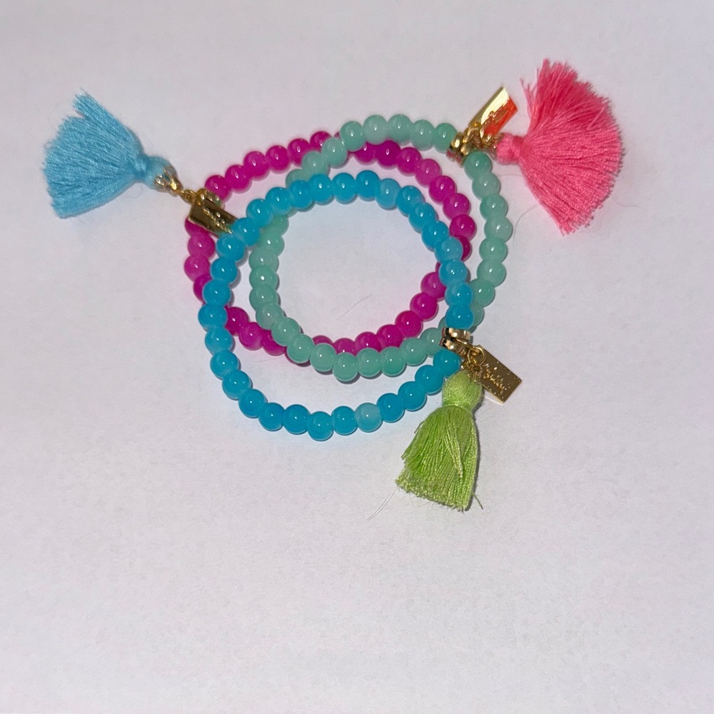 Lilly Pulitzer Set of Beaded Bracelets